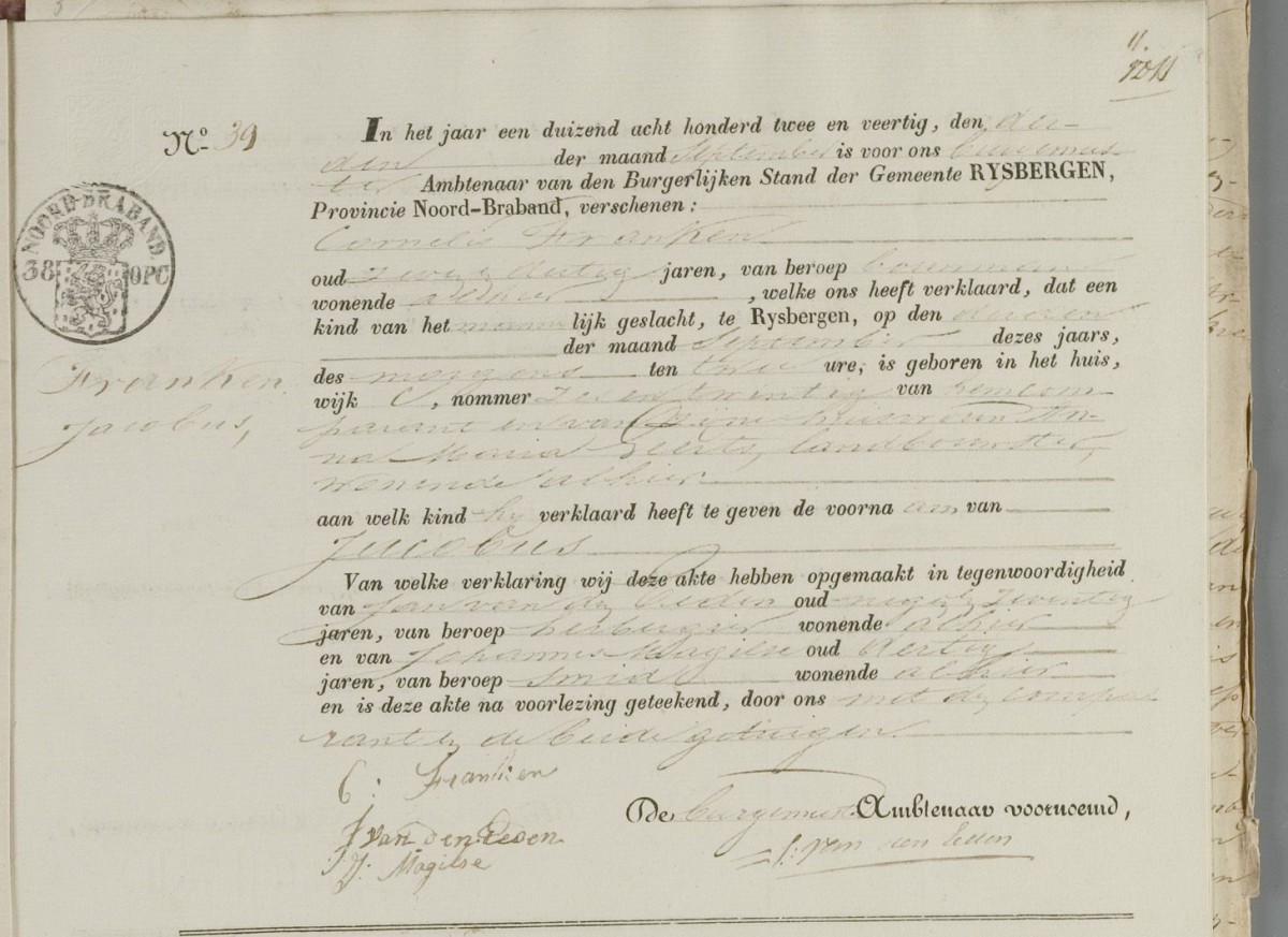Klik voor foto in apart venster franken_jacobus_03-09-1842_geboorteakte.jpg