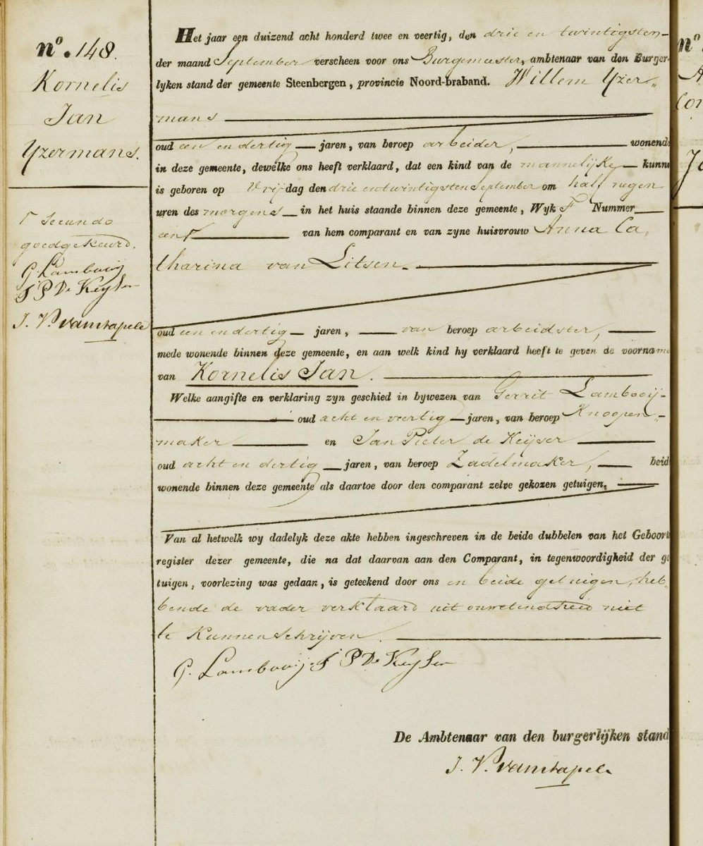 Klik voor foto in apart venster ijzermans_kornelis_23-09-1842_geboorteakte.jpg