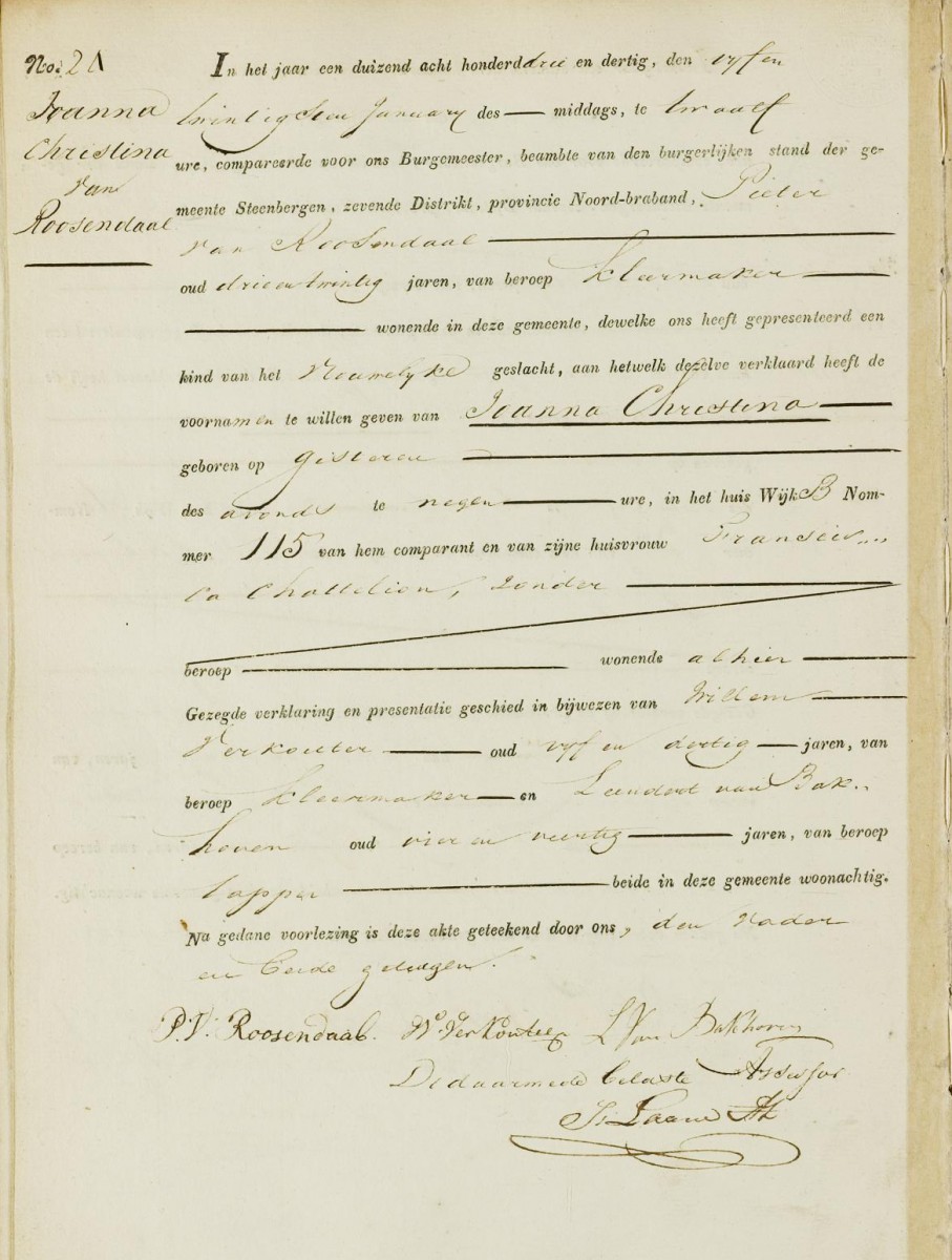 Klik voor foto in apart venster van_roosendaal__joanna_24-01-1833_geboorteakte.jpg