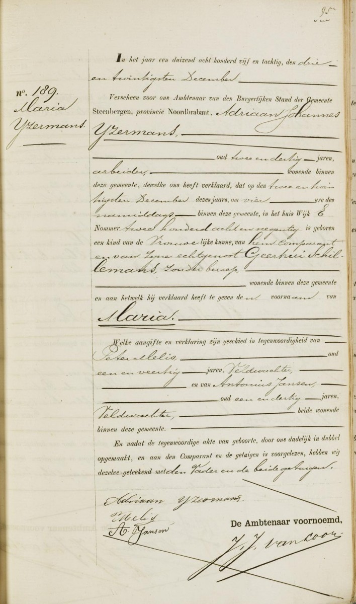 Klik voor foto in apart venster ijzermans_maria_22-12-1885_geboorteakte.jpg