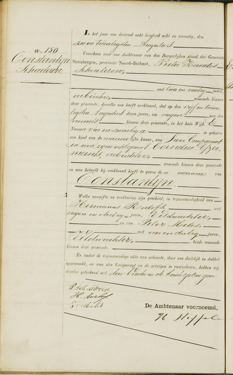 Klik voor foto in apart venster schouteren_constantijn_25-08-1878_geboorteakte.jpg